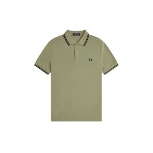 Fred Perry Mens Twin Tip Polo Shirt / Olive